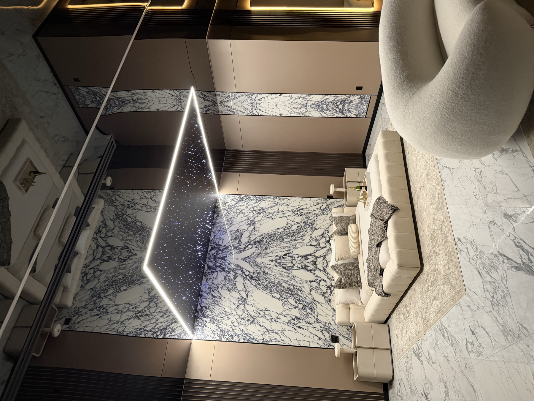 Residential stretch ceiling, Miami residence